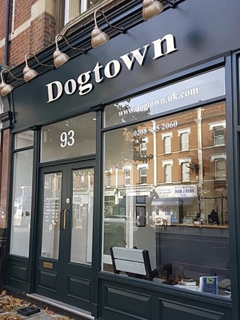 Dogtown shopfront at 93 Chiswick High Road